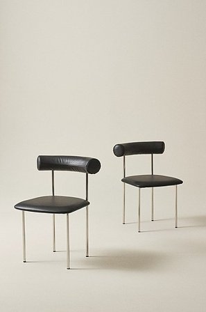 Jotex - Stol 2-pak Sort mat sort - CATALINA - Køb Spisebordsstole & køkkenstole hos Jotex