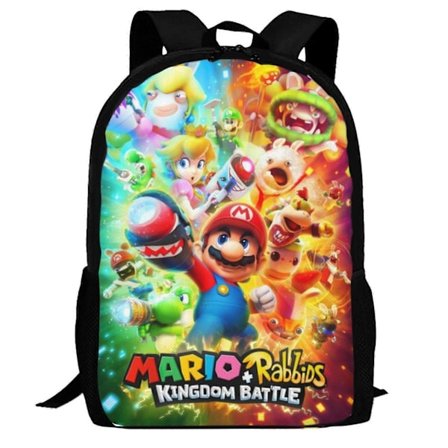 Ryggsäck xp349 Super Mario Ryggsäck För Barn Pojkar Flickor, Skolväska Med Stor Kapacitet Och Justerbara Remmar, Lätt Ryggsäck, Vattentät349