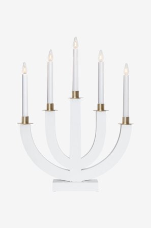 Star Trading - Lysestage Eli - Hvid - Adventslysestager - Fra Homeroom