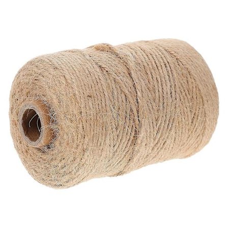 Naturlig Jute Garn 2mm 200m Dekorativ Jute Snöre Hampa Rep Snöre Presentförpackningsband För Diy Hantverk Buntning