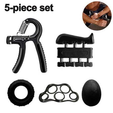 Grip Strength Trainer Kit, 5-pack, hand Grip Strengthener Kit