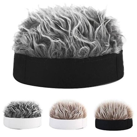Falskt Hår Parykk Solhatt Menn Kvinner Kule Hip Hop Hatt Retro