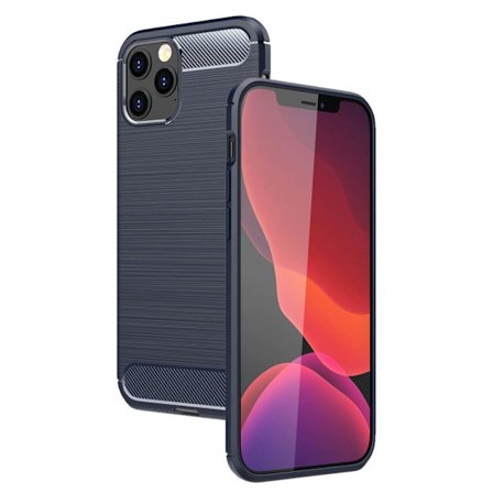 Carbon Flex iPhone 12 Pro Max skal - Blå