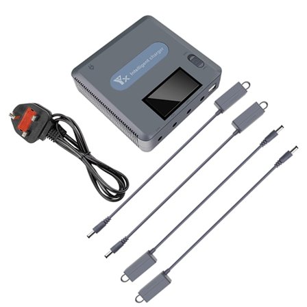 1 set Batteriladdningsnav Digital displayladdare med LCD-skärm Snabb multi för Mavic