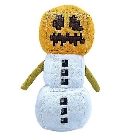 Minecraft-teemainen Lumiukko Pehmolelu Nuken 33cm Lasten Lahja