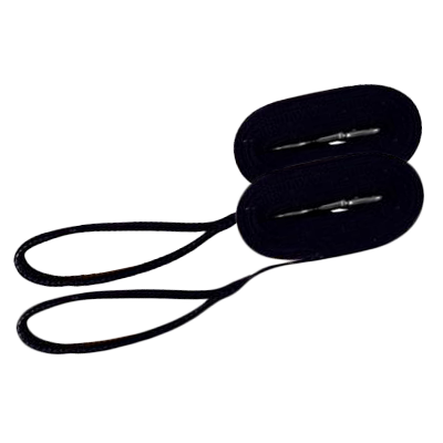 Spårlina 20 mm 10 m svart Bomull