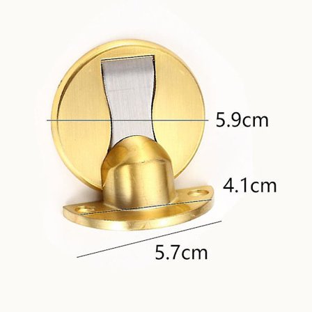 Osynlig magnetisk dörrstopp i rostfritt stål, magnetisk dörrhållare i rostfritt stål