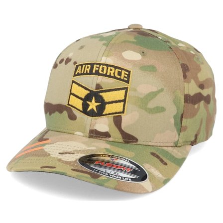 Army Head - Camo flexfit Lippis - Air Force Insignia Multicam Flexfit @ Hatstore