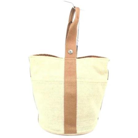 Hermès Vintage, Pre-owned Canvas shoulder-bags Beige, Dames, Maat:ONE Size