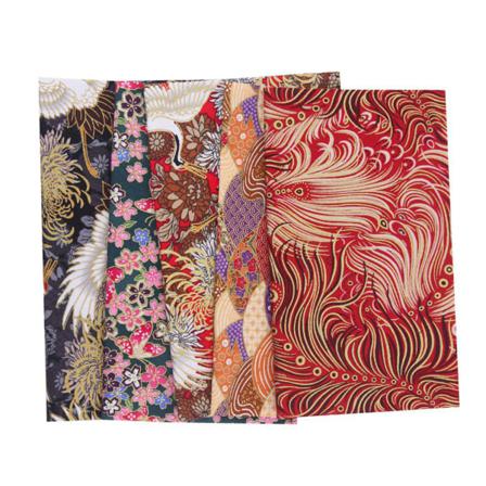 Förpackning Med 5 Bomullstyger Axelväska Syduk