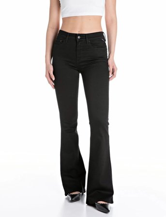 Replay Joella Trousers Flare Regular Waist - Black - 25 x 30
