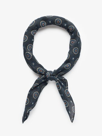 John Henric Men's Marineblaues Bandana Size Onesize