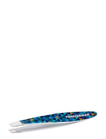 Tweezerman Mini Slant Tweezer Blue Mosaic - Nude - ONE SIZE
