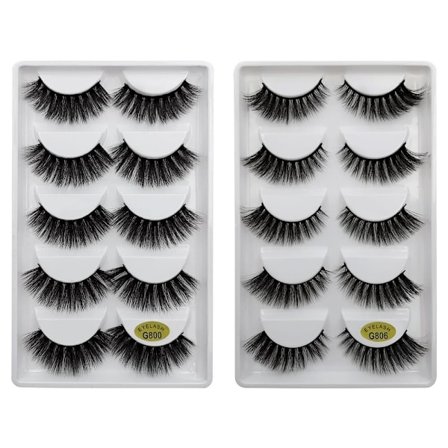 5-Par Lösögonfransar - Ögonfransar