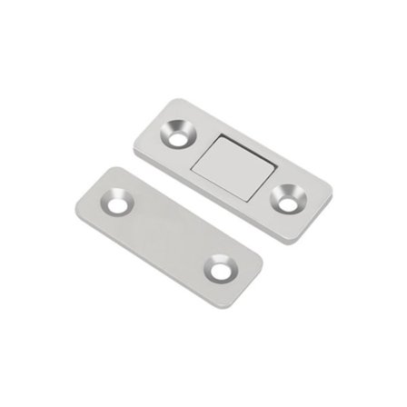 Magnetisk dörrlås, rostfritt stål, silver