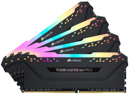 Corsair Vengeance RGB PRO - DDR4 - sett - 64 GB: 4 x 16 GB - DIMM 288-pin - 3200 MHz / PC4-25600 - ikke-bufret