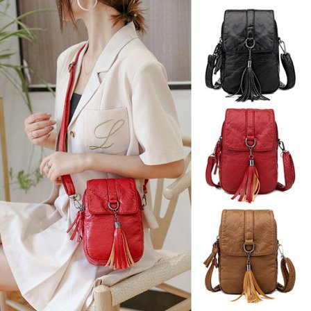 Liten Axelväska Messenger Bag RÖD - spot sales