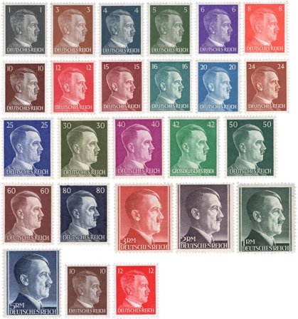 Tyske Rige 1941 - MICHEL 781-802A+826-827 - Postfrisk