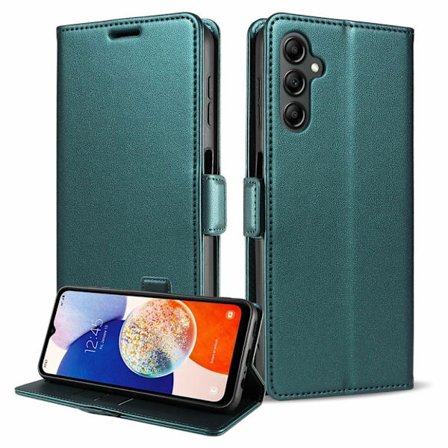 Samsung Galaxy A37 5G Wallet Cover RFID Blocking - Dark Green