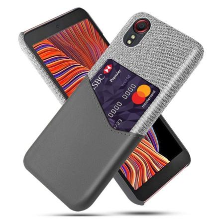 Bofink Samsung Galaxy Xcover 5 cover med kortholder - Grå Silver grey