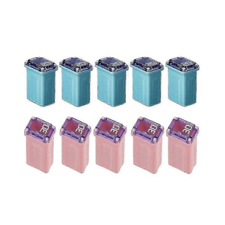 10 stk 20A 30A Miniatyrbokssikringer FMM MCASE Type FMM Maxi-sikringer ("Langsom blåsning")