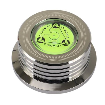[LLC] Universal 50Hz LP Vinyl Skivspelare Skivtallrik Stabilisator Med Nivå Aluminiumlegering Vikt Cl