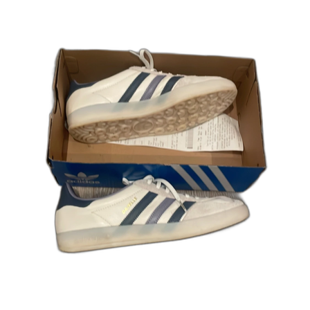 Adidas Gazelle Indoor vit/blå strl 42 2/3