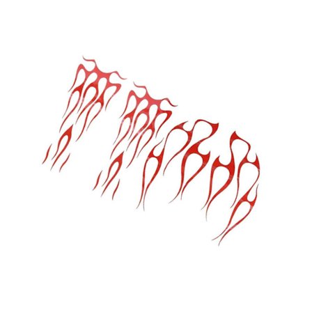 Universal Motorcykel Flamme Sticker Til Tank Til Fender Dekaler Stilfuld