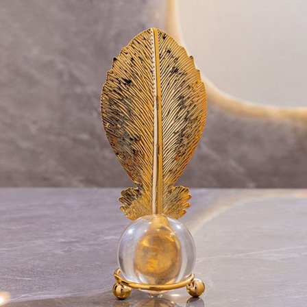 Blad Krystallkule Ornamenter Krystallkule Craft 4 4