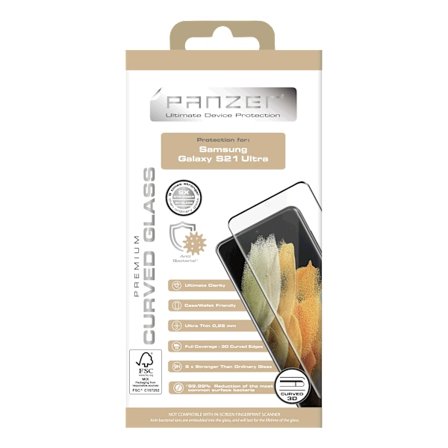 Galaxy S21 Ultra Curved Glass black