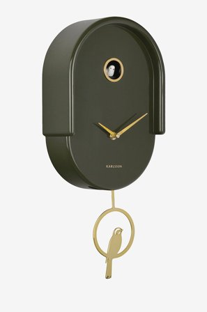 Karlsson - Veggklokke Tweet - Grønn - Veggklokker & bordklokker - Fra Homeroom