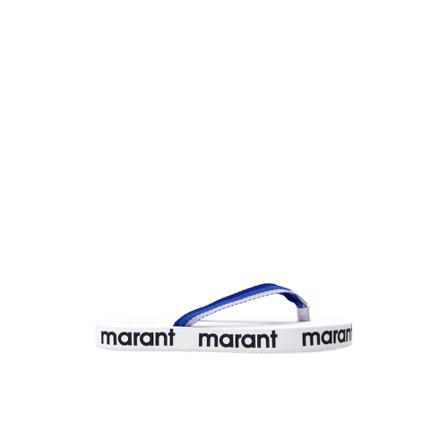 Isabel Marant, Flip-flops with logo Niebieski, Kobieta, Rozmiar: 37 EU