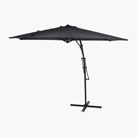 Hängparasoll grafit 3 m
