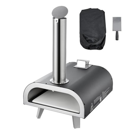 Bærbar Pizzaovn 305 mm-Duoku-til Udendørs-brug-med Indbygget Termometer, Spade og Transporttaske