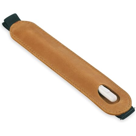 Läder Pennfodral för Apple iPad (2:a/1:a Generationen) Justerbart Pennfodral för iPad Tablet Stylus Hållare Pennskydd för Apple (Vintage Brun)