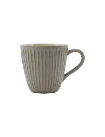 Mug, Hdpleat, Grey/Brown Home Tableware Cups & Mugs Coffee Cups Grey House Doctor