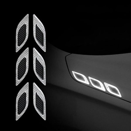 Bil Dekoration Stickers Sikkerhed Advarsel Reflekterende Stickers - Cus