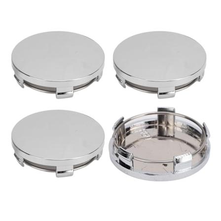4 kpl 60 mm / 2,36 tuuman universaalit auton napahatut Auton pyörän keskiöhatut Navat Tarra Rengas Dekoraatio Renkaat E Tarvikkeet silver