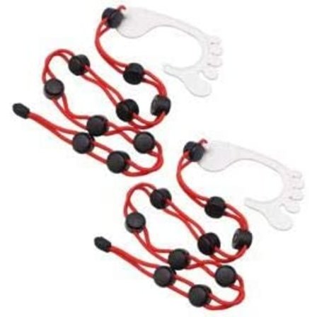 Set med 2 strumporganisatorer (röd) Enkel klämma och lås tvättställ