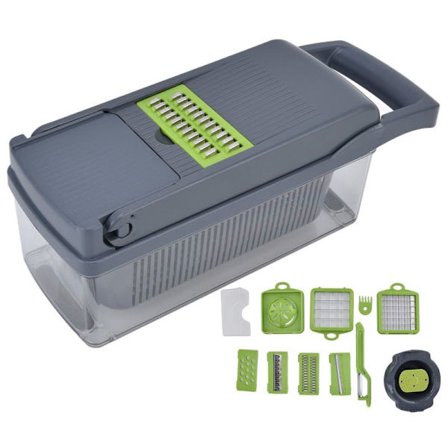 Multifunktionel madhakker med stor kapacitet til grøntsager