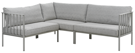 Brafab Upper Loungesoffa Light Grey/Digi Grey, Utemöbler