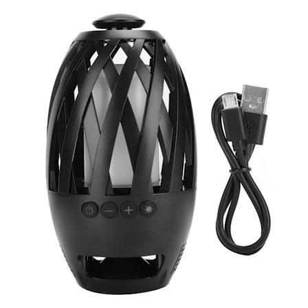 BTS596 Muovinen kuori liekki soihtu valo Bluetooth kaiutin USB-liitäntä sarjakytkentä V4.2 Kaiutinlaatikko