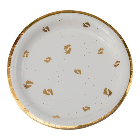 Paptallerken Fødder 23 Cm 8-Pak