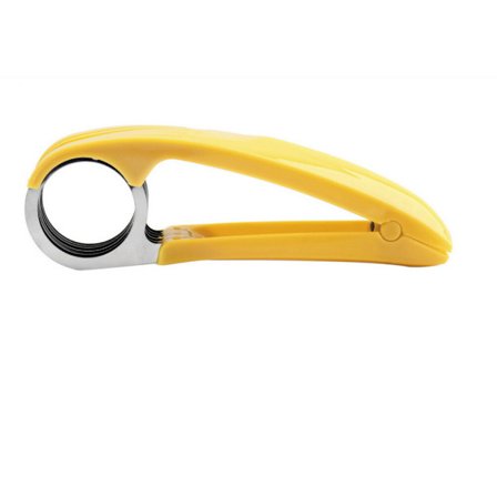 #Deler Rustfritt Stål Skinkepresse Gul Kjøttpresse for Tilberedning av Pølser med Bredt Termometer#