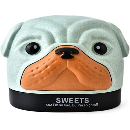 Grønn Tegneserie Hund Kleenexboks Deksel - Moderne Dekorativ Serviett Holder & Organizer for Benkeplate, Holder Rull eller Firkantede Kleenex