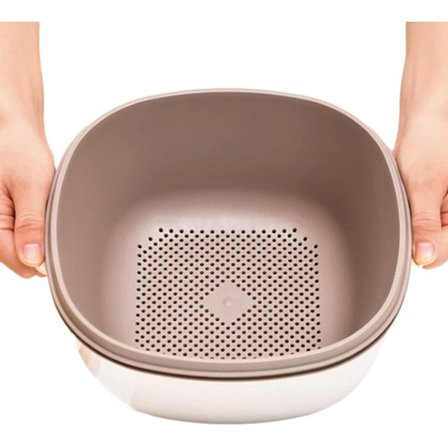 Sier og dørslag - Køkkensi til dørslagsskål - Vaskesæt til dørslag Campingafløbsbassin og kurv, Multifunktionel vaskeskål og Stra