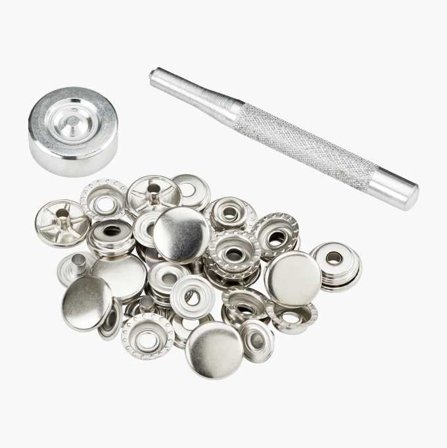 Tryckknapp med dorn 10 st. - Biltema