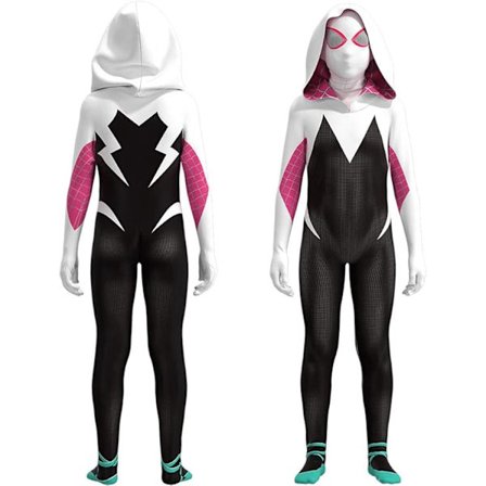 Spider Gwen Kostume Børn Superhelt Kostume Piger Superhelt Maske Halloween C