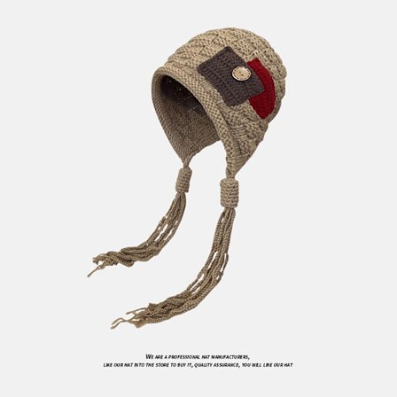 Strikket lue plysjlue 3 3