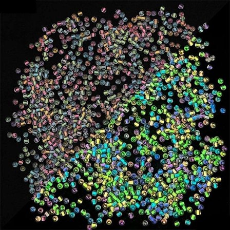 Seed beads - 2mm - 750st - Glow in dark - Luminous beads